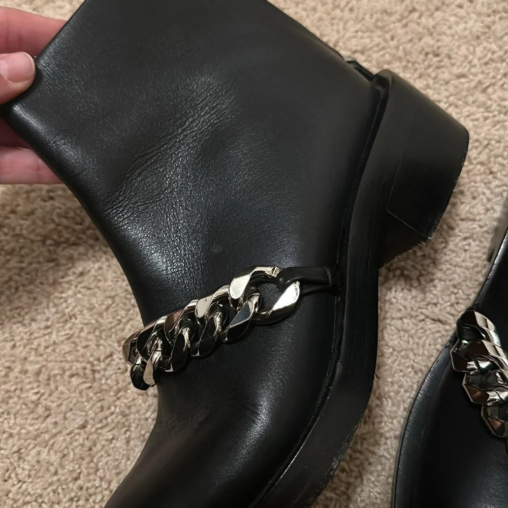 Givenchy boots black with silver chain - Picture 13 of 16